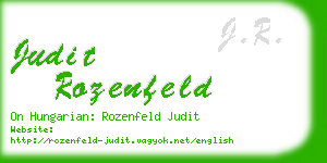 judit rozenfeld business card